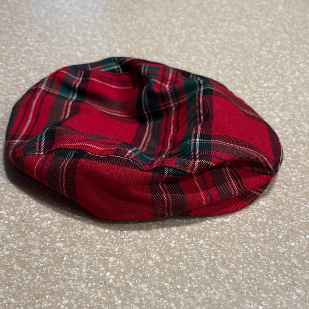 Gymboree Red Plaid Beret toddler